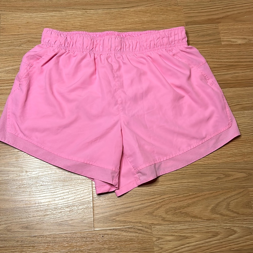 Lined athletic works pink size L short